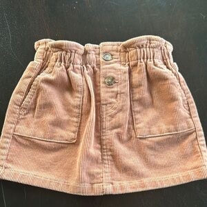 H&M Tan Paper Bag Waist Skirt